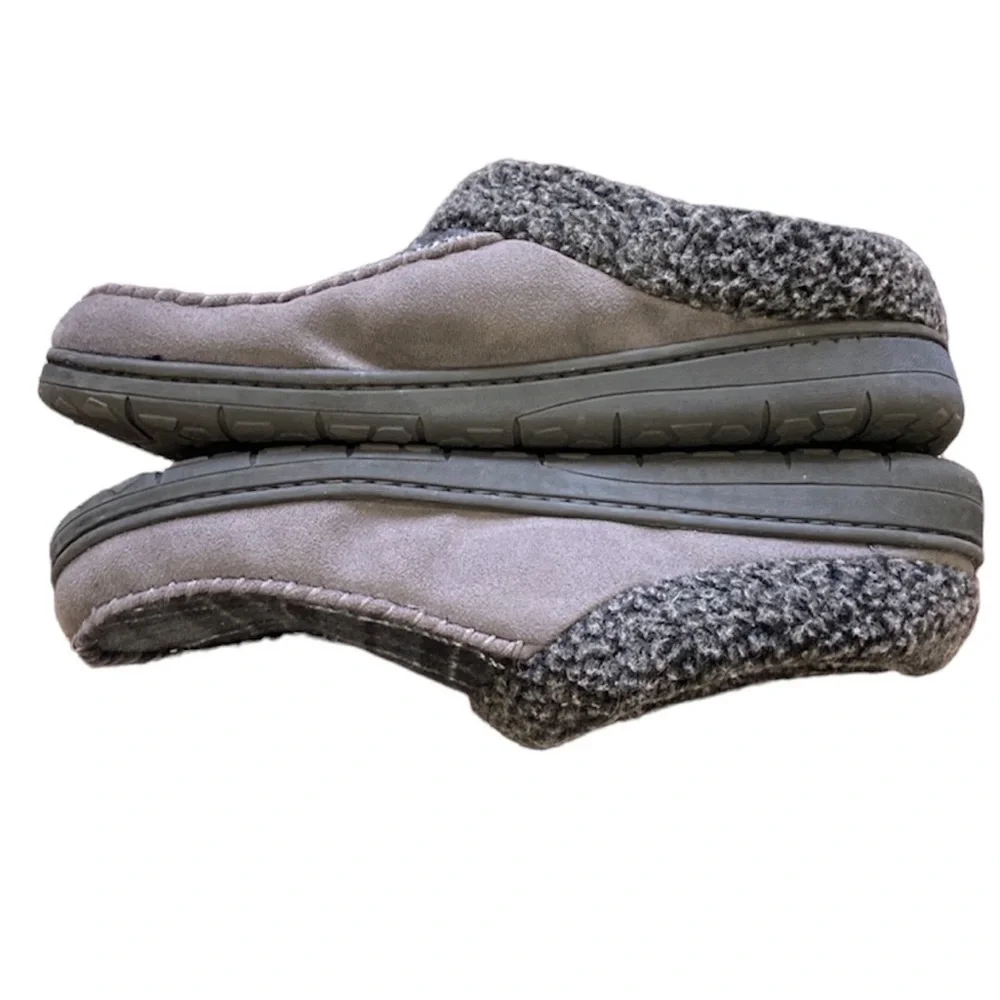 Dearfoams Brendan‎ Microfiber Indoor/Outdoor Suede Clog Whipstitch Slipp…
